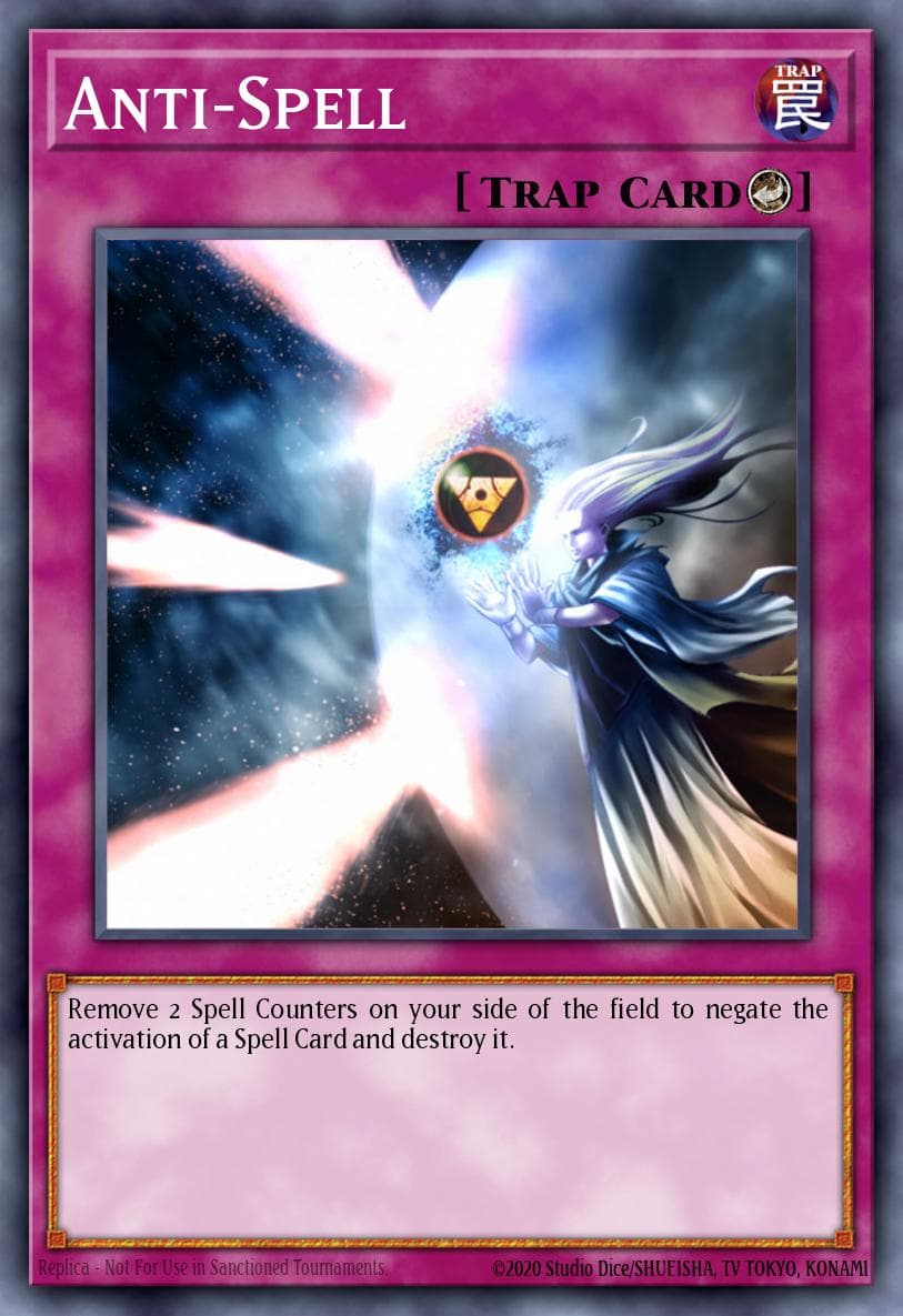 Anti-Spell — Dark Revelation Volume 1 Yu-Gi-Oh! card by KAZUKI TAKAHASHI