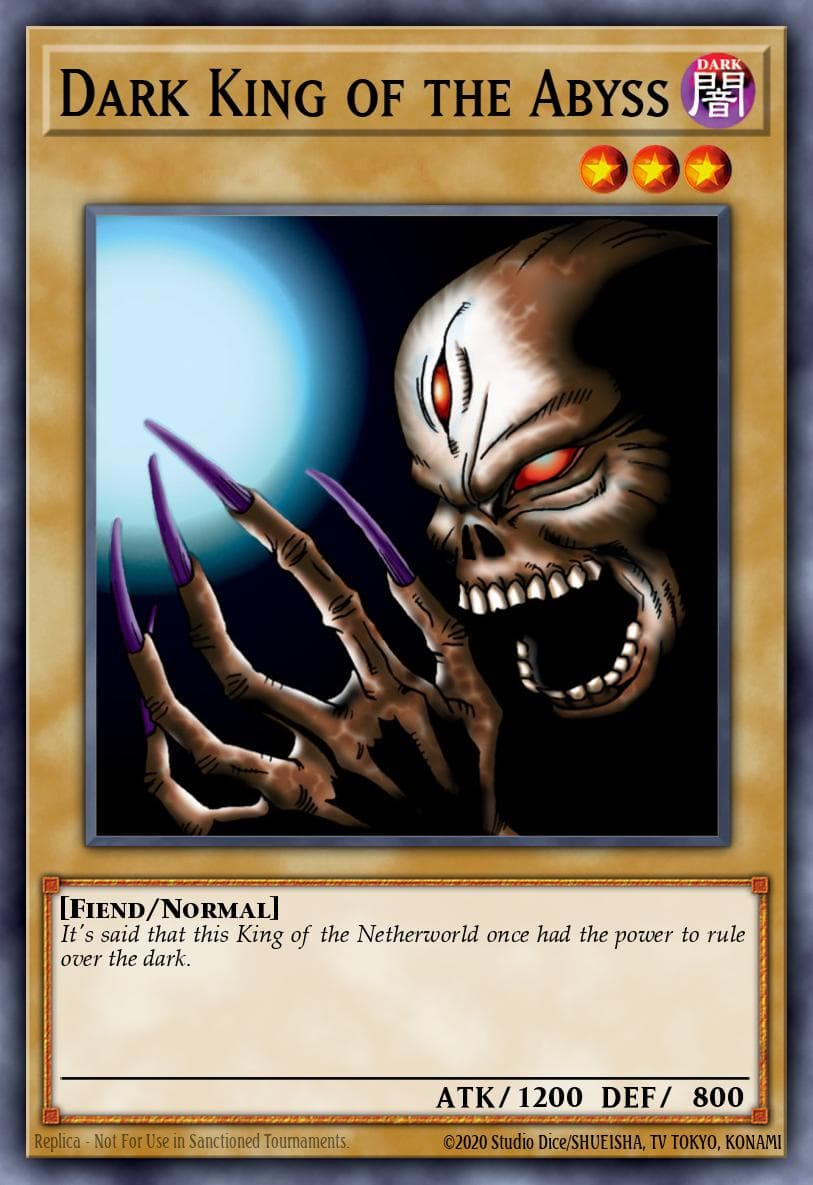 Dark King of the Abyss — Dark Beginning 1 Yu-Gi-Oh! card by KAZUKI TAKAHASHI