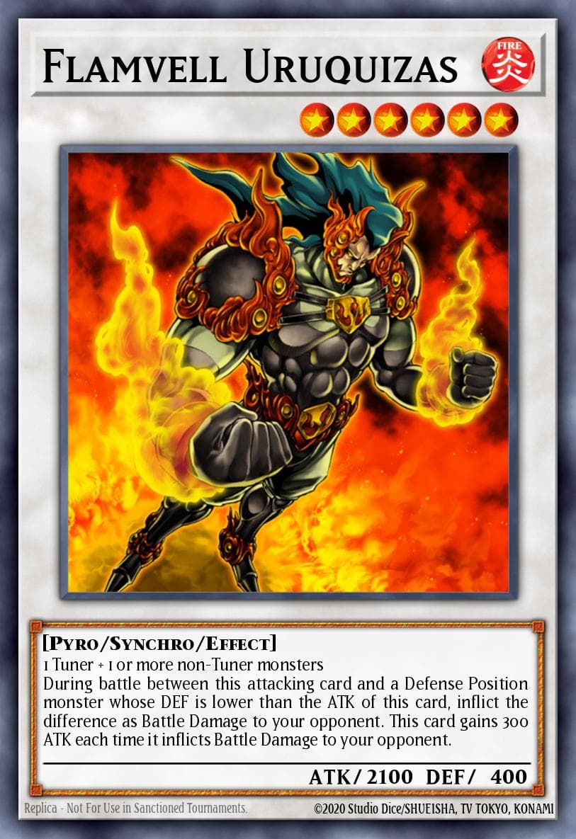 Flamvell Uruquizas — Hidden Arsenal: Chapter 1 Yu-Gi-Oh! card by Studio Dice