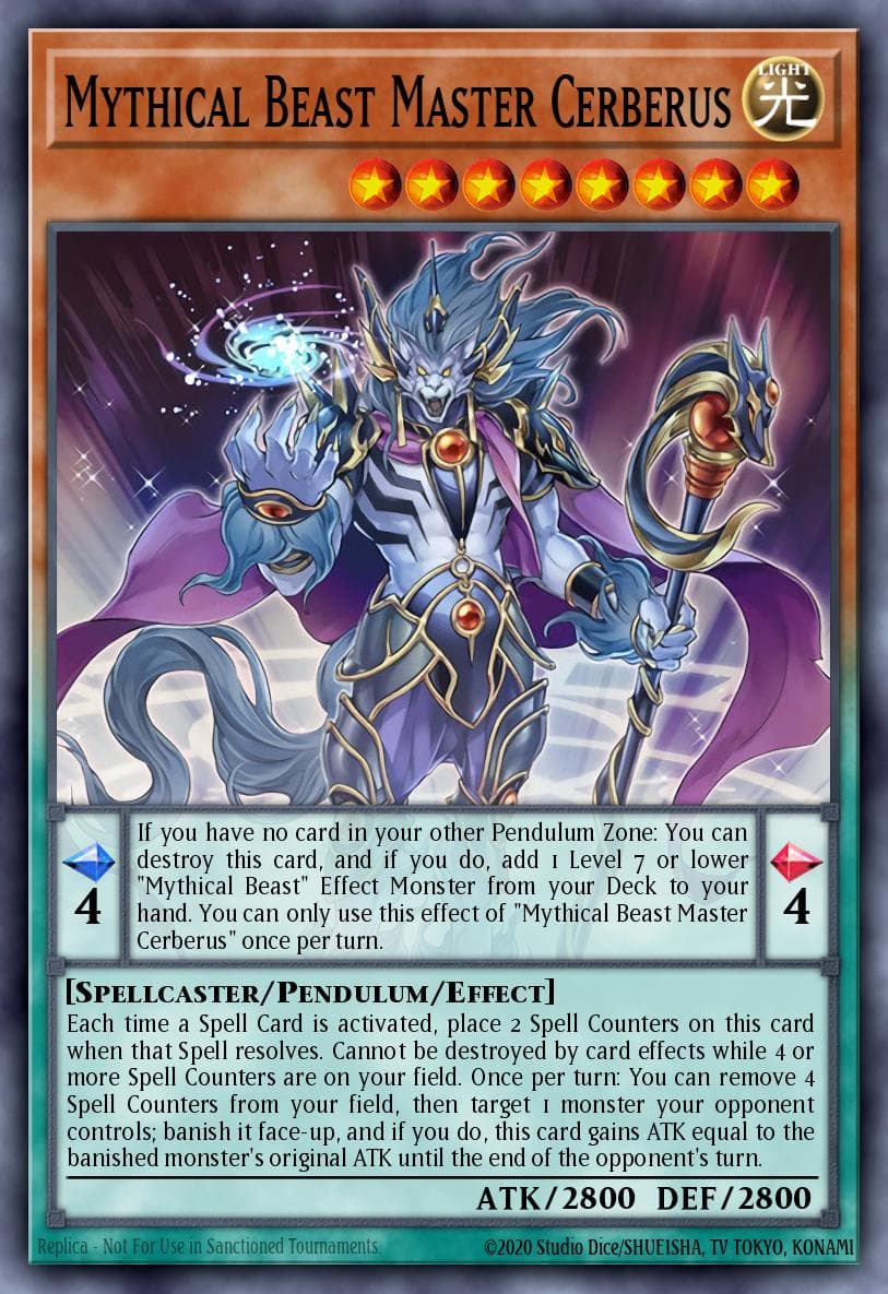 Mythical Beast Master Cerberus — Yu-Gi-Oh! card