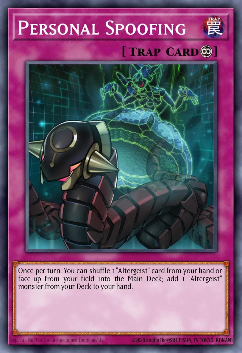 Personal Spoofing — Yu-Gi-Oh! card