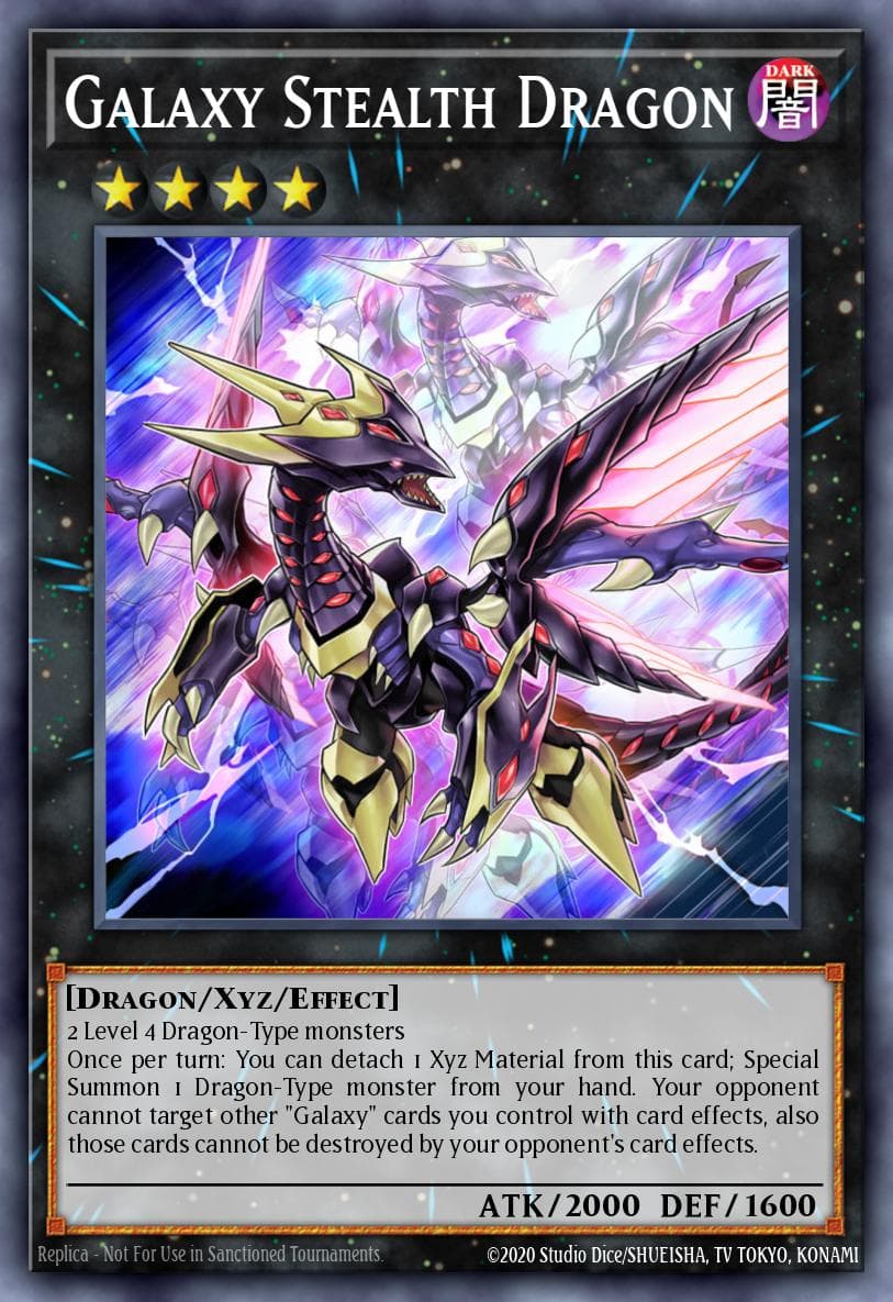Galaxy Stealth Dragon — Dragons of Legend: Unleashed Yu-Gi-Oh! card by KAZUKI TAKAHASHI