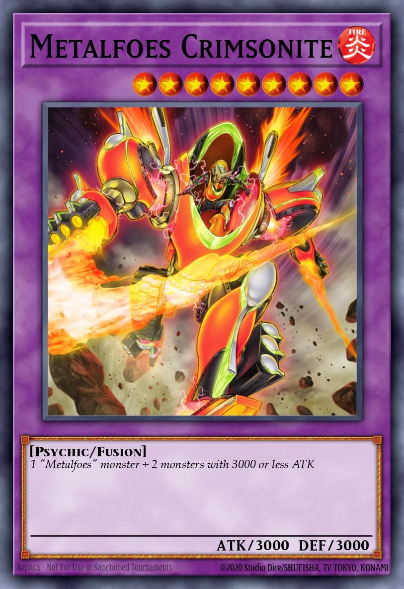 Metalfoes Crimsonite — Pendulum Evolution Yu-Gi-Oh! card by KAZUKI TAKAHASHI