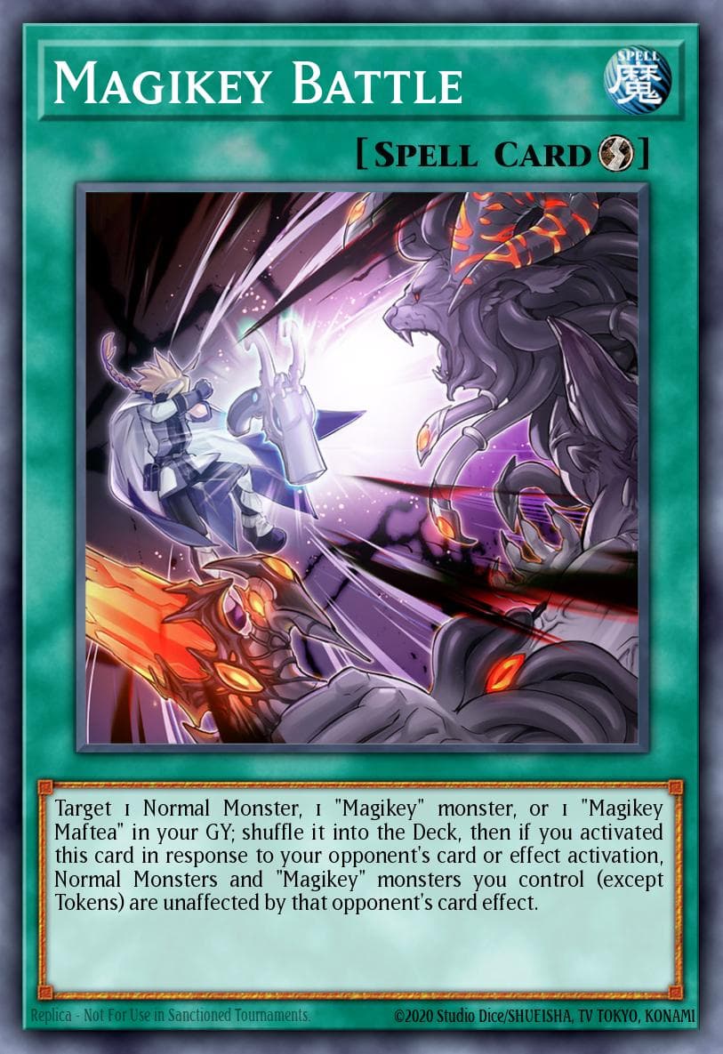 Magikey Battle — Burst of Destiny Yu-Gi-Oh! card by Studio Dice