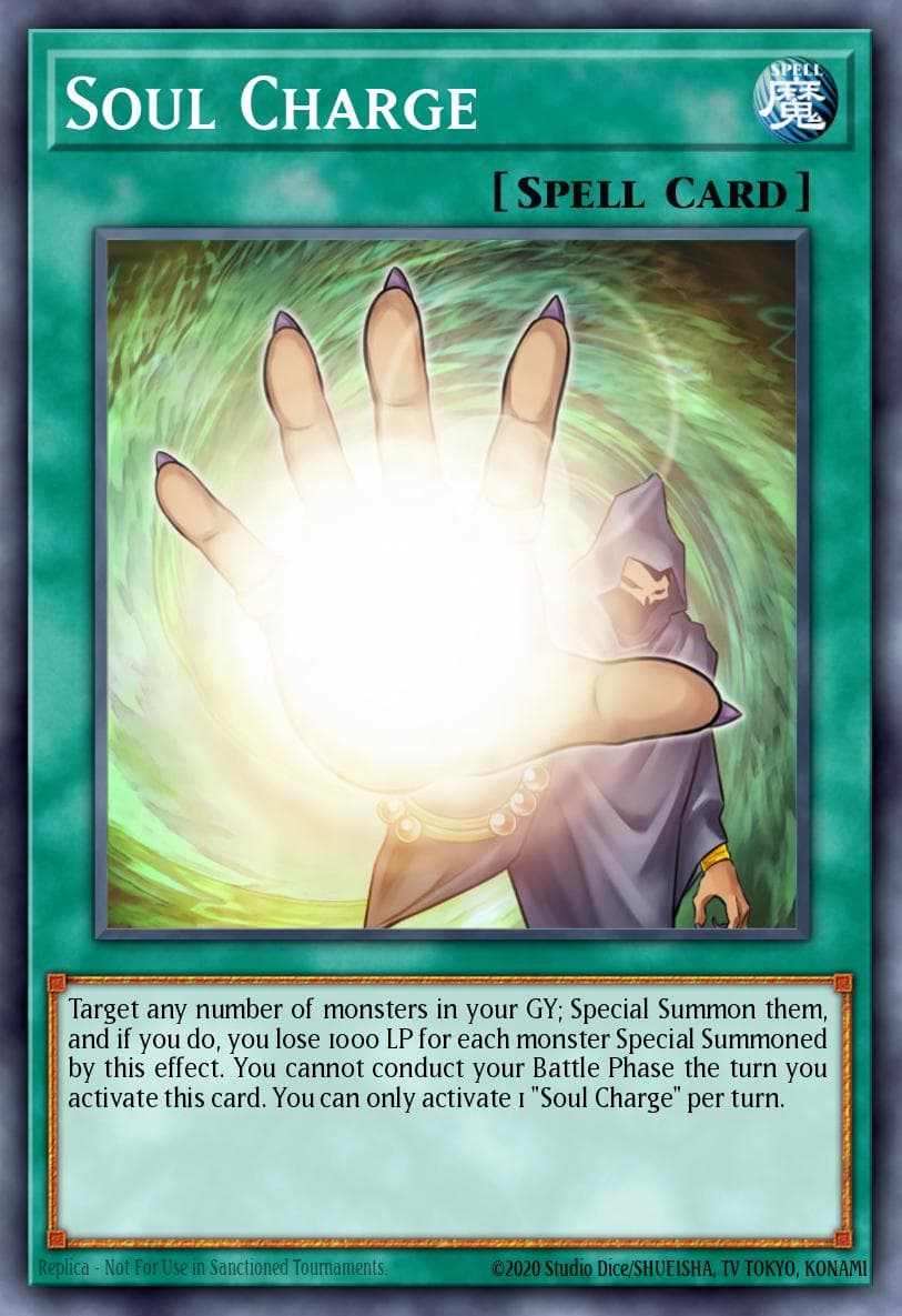 Soul Charge — Duelist Saga Yu-Gi-Oh! card by KAZUKI TAKAHASHI