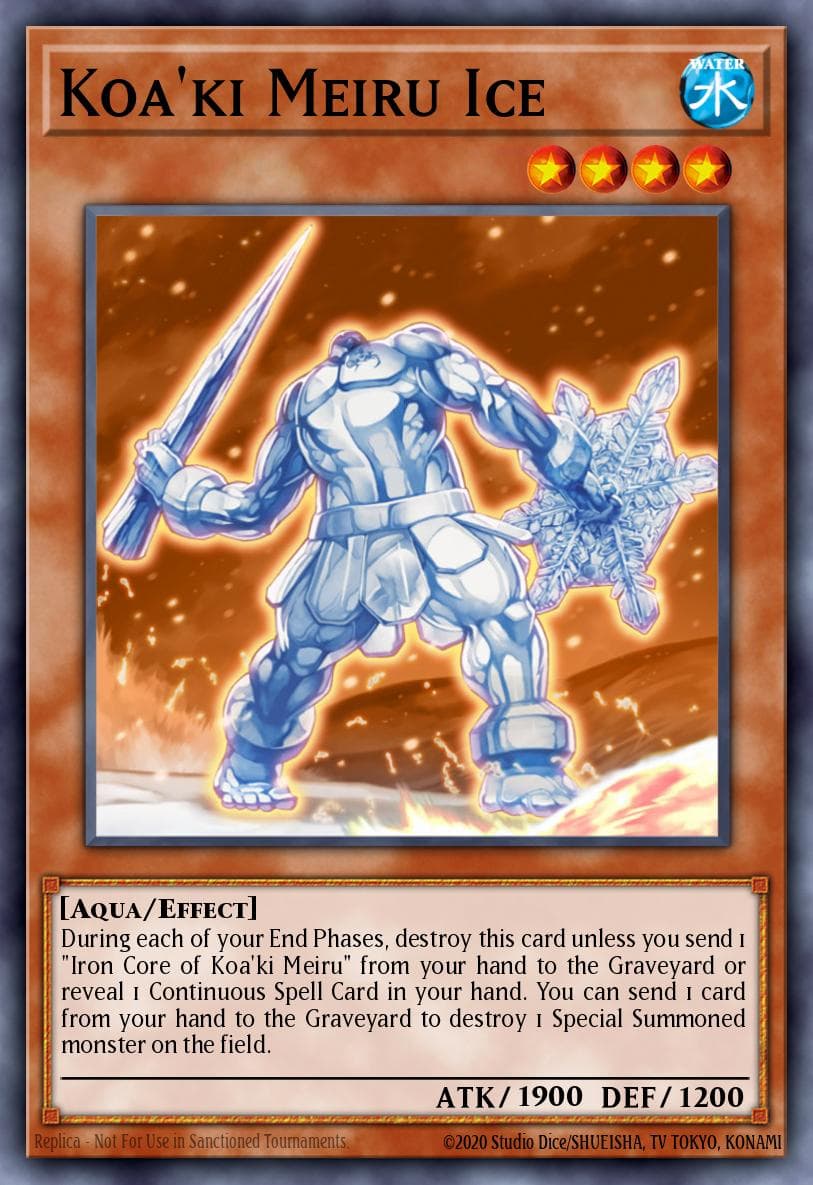 Koa'ki Meiru Ice — Raging Battle Yu-Gi-Oh! card by KAGETSU