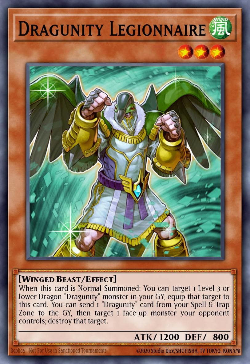 Dragunity Legionnaire — Hidden Arsenal 3 Yu-Gi-Oh! card by KAZUKI TAKAHASHI