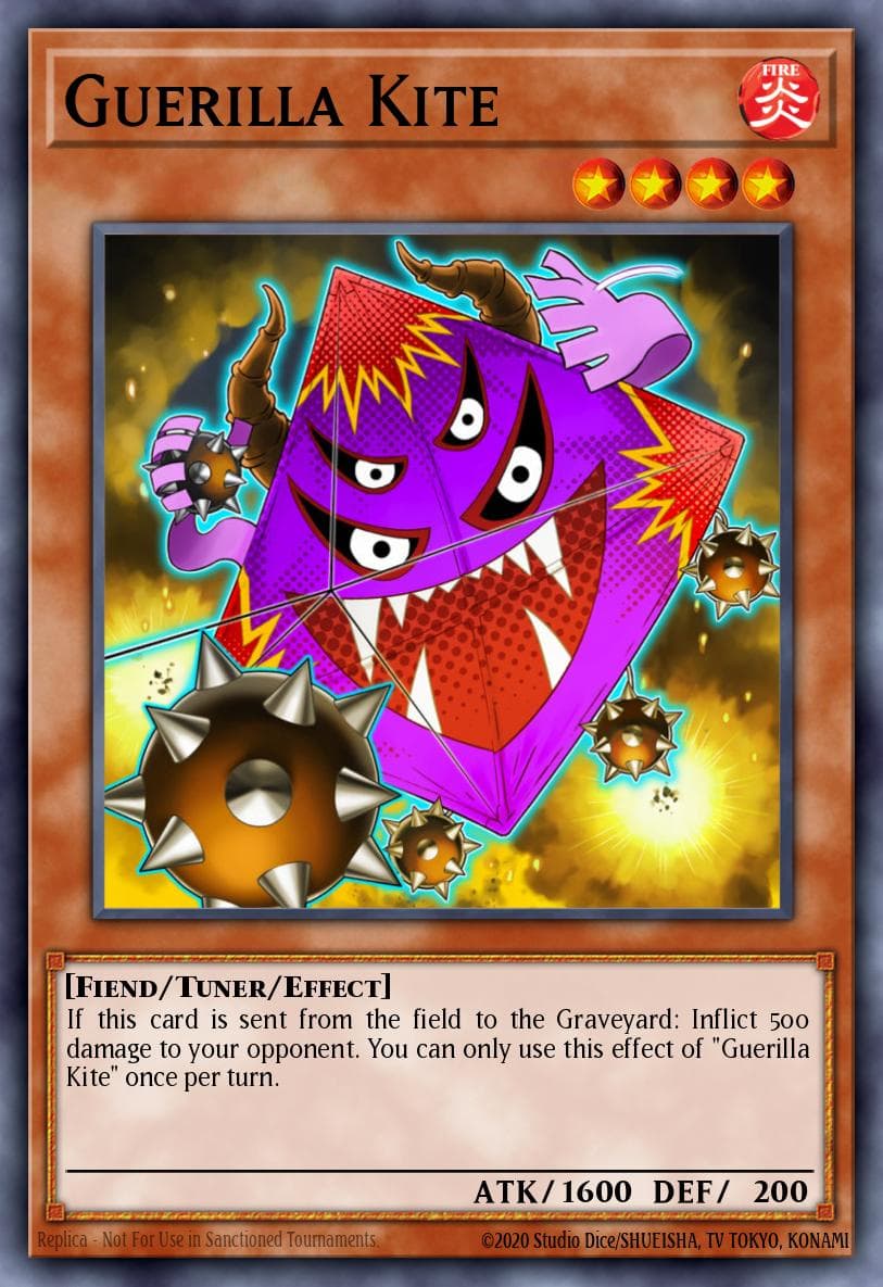 Guerilla Kite — World Superstars Yu-Gi-Oh! card by KAZUKI TAKAHASHI