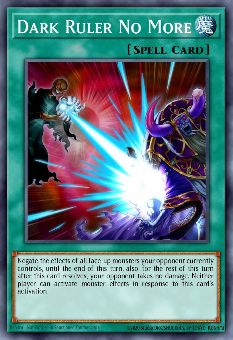 Dark Ruler No More — Yu-Gi-Oh! card