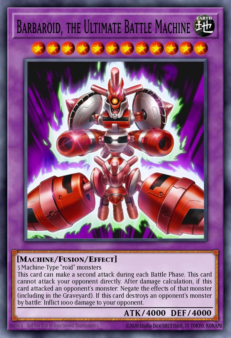 Barbaroid, the Ultimate Battle Machine — Yu-Gi-Oh! card