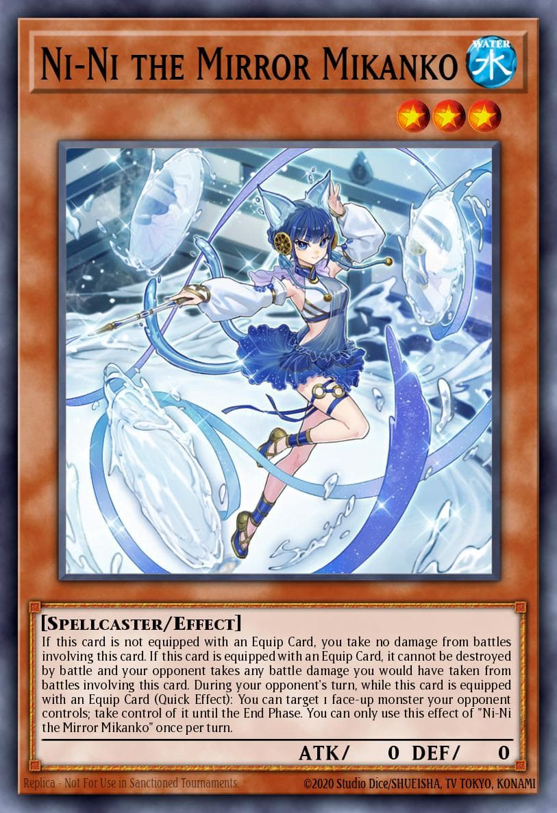 Ni-Ni the Mirror Mikanko — Amazing Defenders Yu-Gi-Oh! card by Mizuki Sakuraba