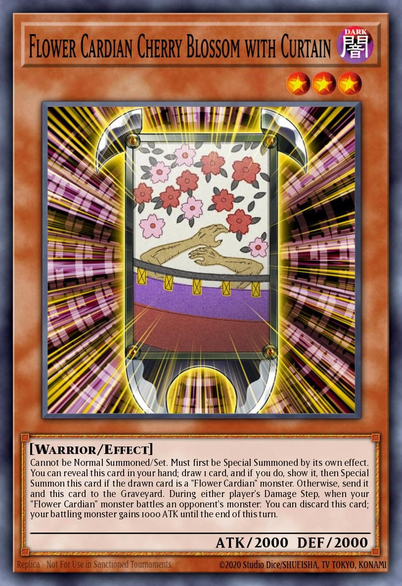 Flower Cardian Cherry Blossom with Curtain — Raging Tempest