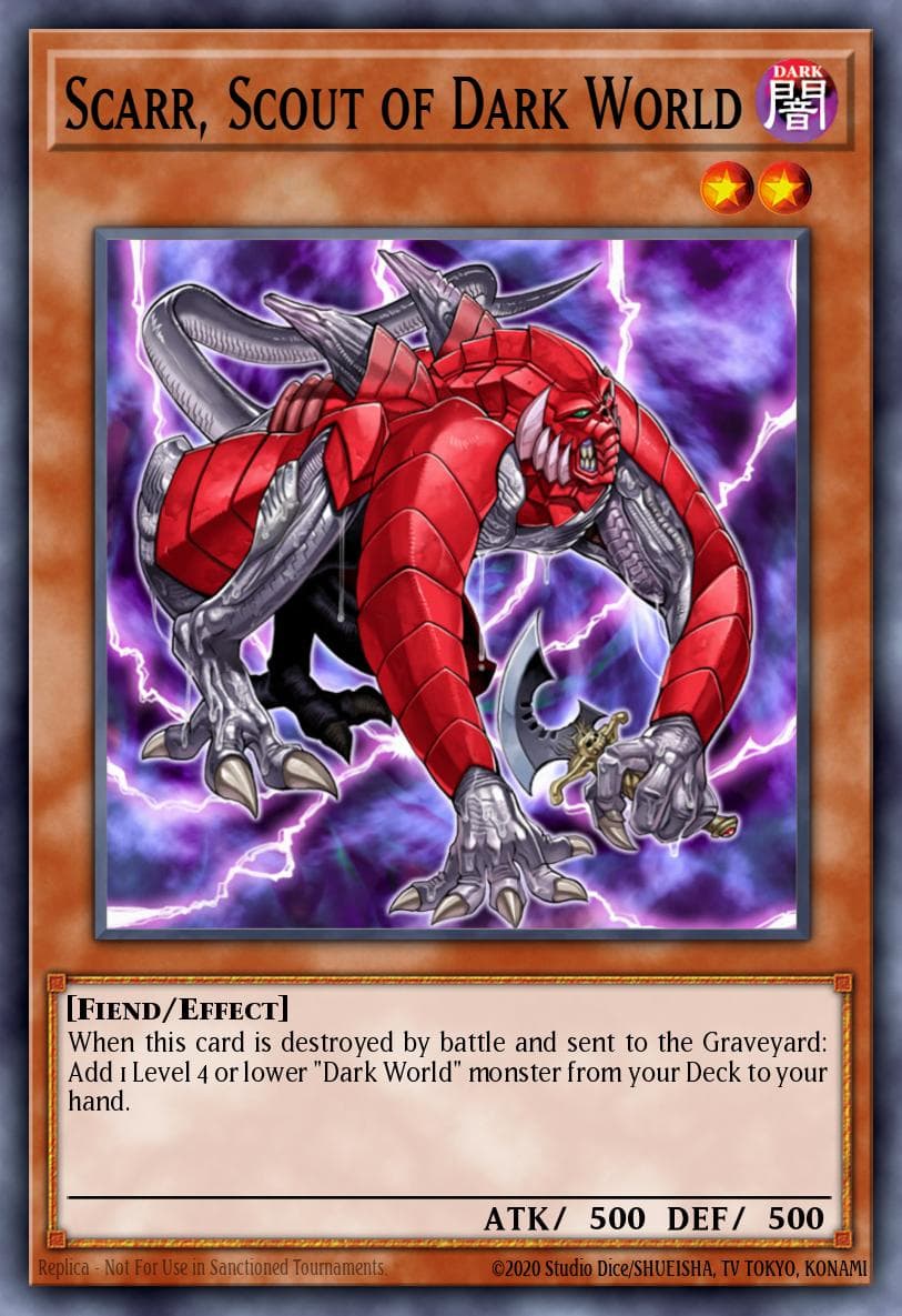 Scarr, Scout of Dark World — Elemental Energy Yu-Gi-Oh! card by KAZUKI TAKAHASHI