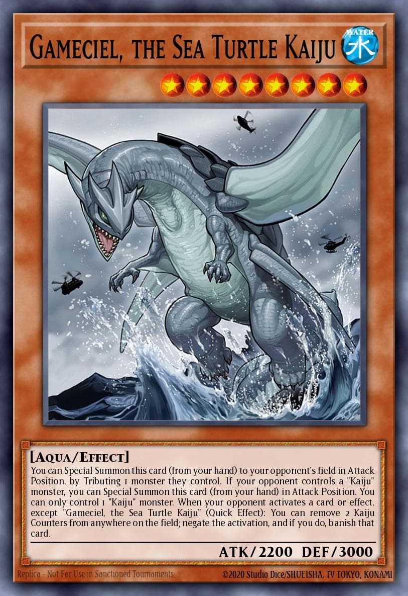 Gameciel, the Sea Turtle Kaiju — Yu-Gi-Oh! card