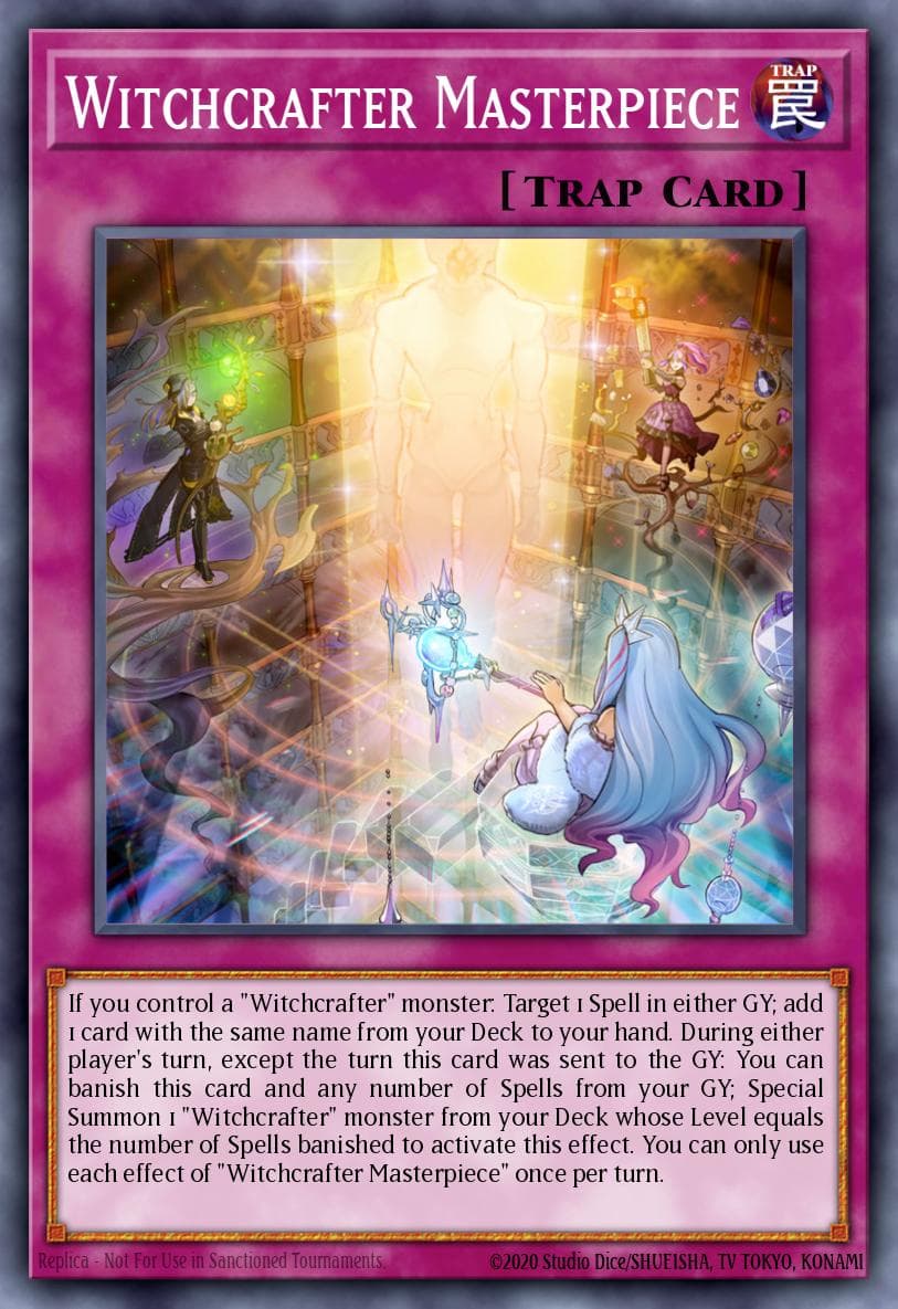 Witchcrafter Masterpiece — The Infinity Chasers Yu-Gi-Oh! card by KAZUKI TAKAHASHI