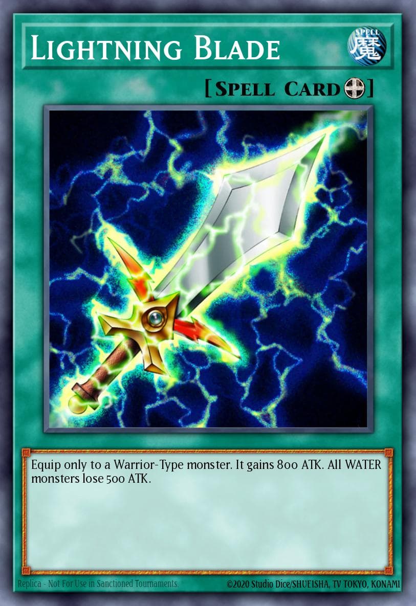 Lightning Blade — Labyrinth_of_Nightmare Yu-Gi-Oh! card by KAZUKI TAKAHASHI