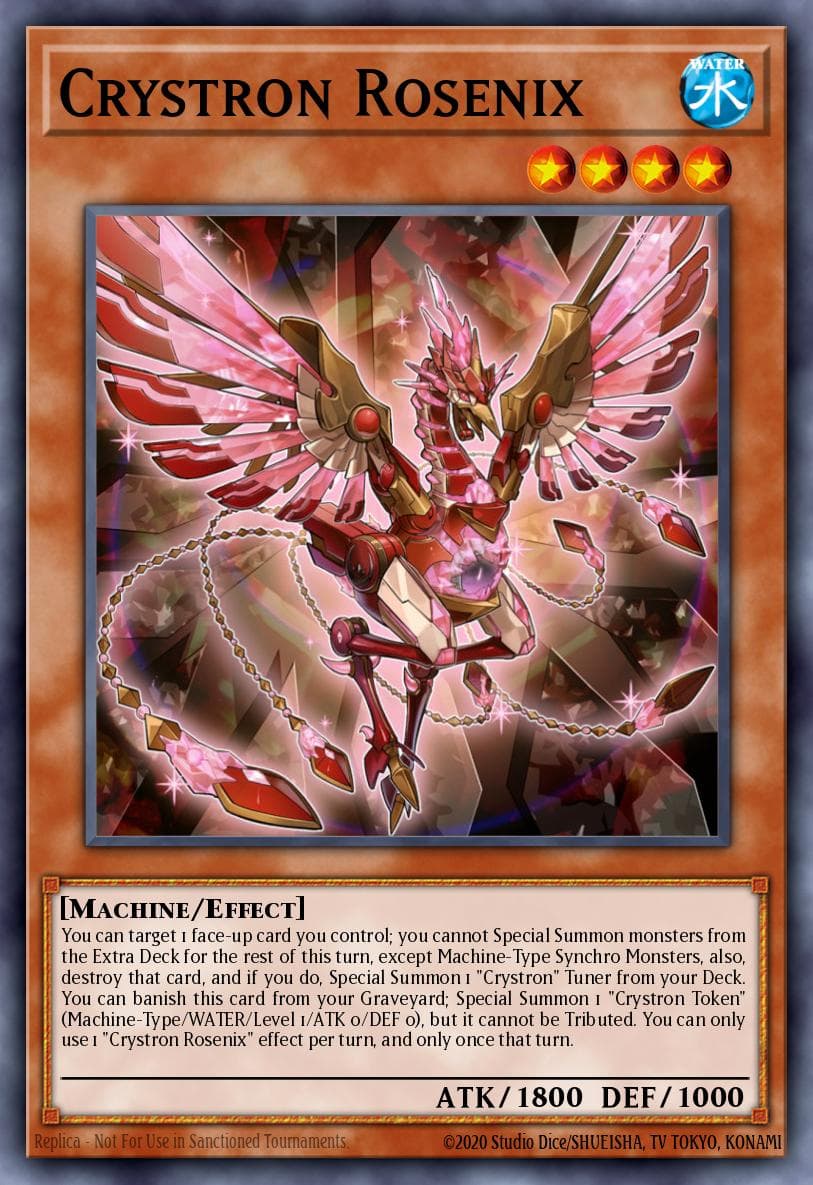 Crystron Rosenix — 2017 Mega-Tins Mega Pack Yu-Gi-Oh! card by KAZUKI TAKAHASHI