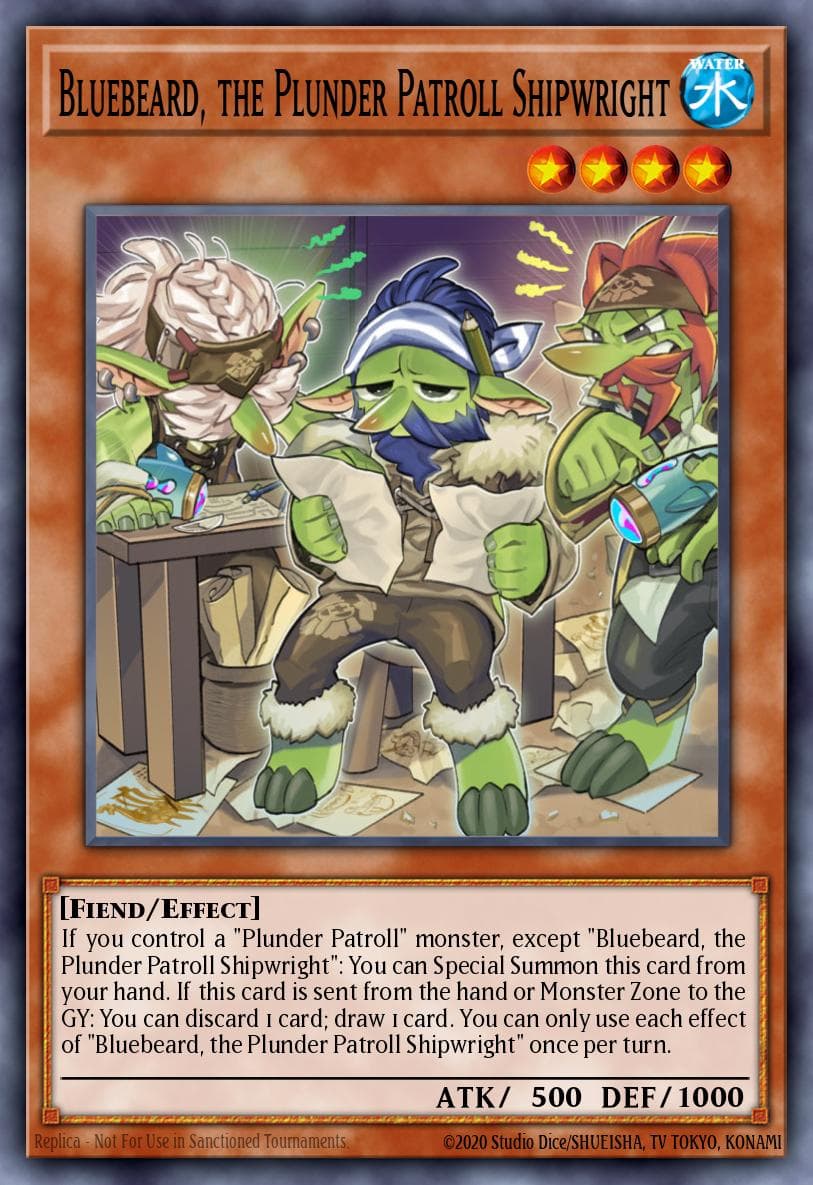 Bluebeard, the Plunder Patroll Shipwright — Eternity Code Yu-Gi-Oh! card by Studio Dice/SHUHEISHA, TV TOKYO, KONAMI