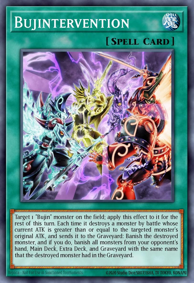 Bujintervention — 2015 Mega-Tins Mega Pack Yu-Gi-Oh! card by KAZUKI TAKAHASHI