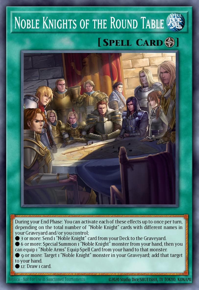 Noble Knights of the Round Table — Primal Origin Yu-Gi-Oh! card by KAZUKI TAKAHASHI