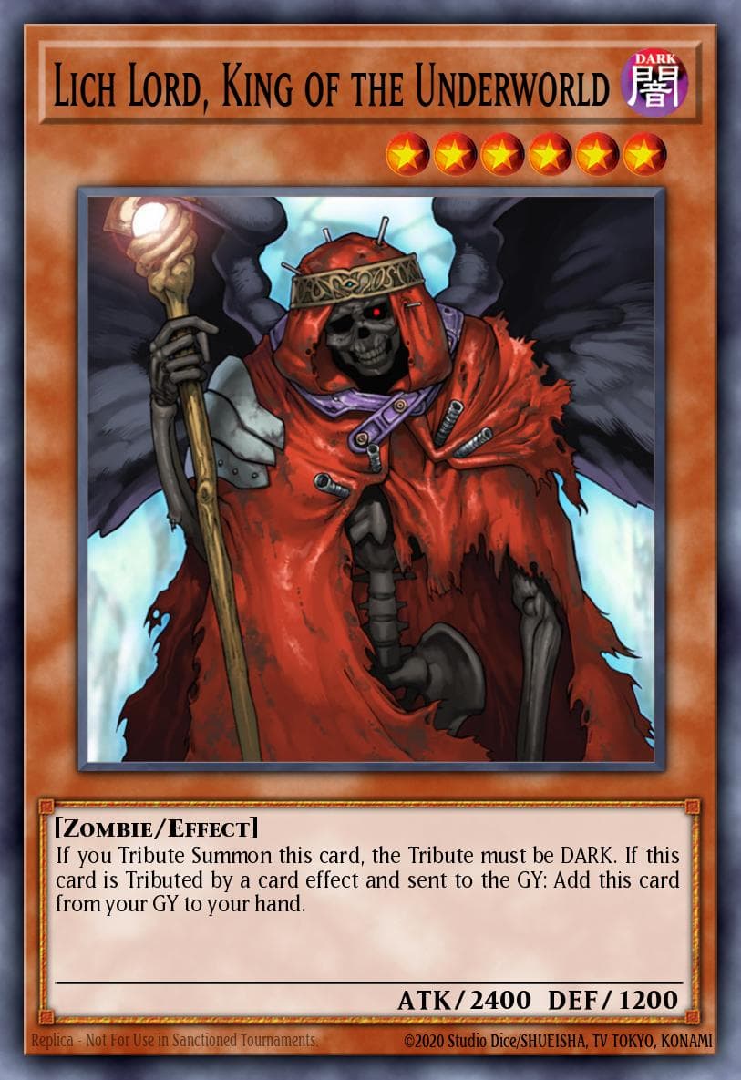 Lich Lord, King of the Underworld — Structure Deck: Lair of Darkness Yu-Gi-Oh! card by KAZUKI TAKAHASHI