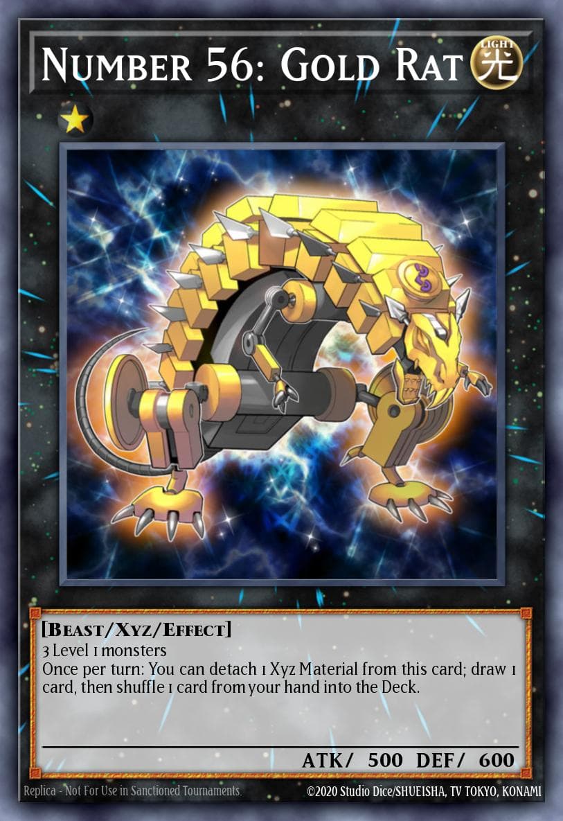 Number 56: Gold Rat — Yu-Gi-Oh! card