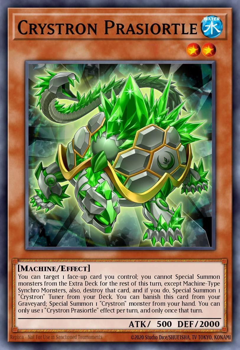 Crystron Prasiortle — 2017 Mega-Tins Mega Pack Yu-Gi-Oh! card by KAZUKI TAKAHASHI