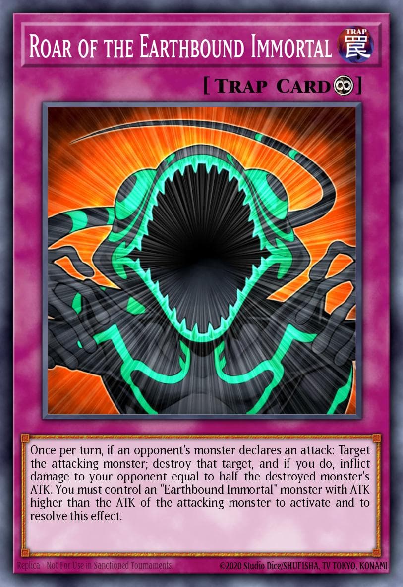 Roar of the Earthbound Immortal — Legendary Duelists: Immortal Destiny Yu-Gi-Oh! card by KAZUKI TAKAHASHI
