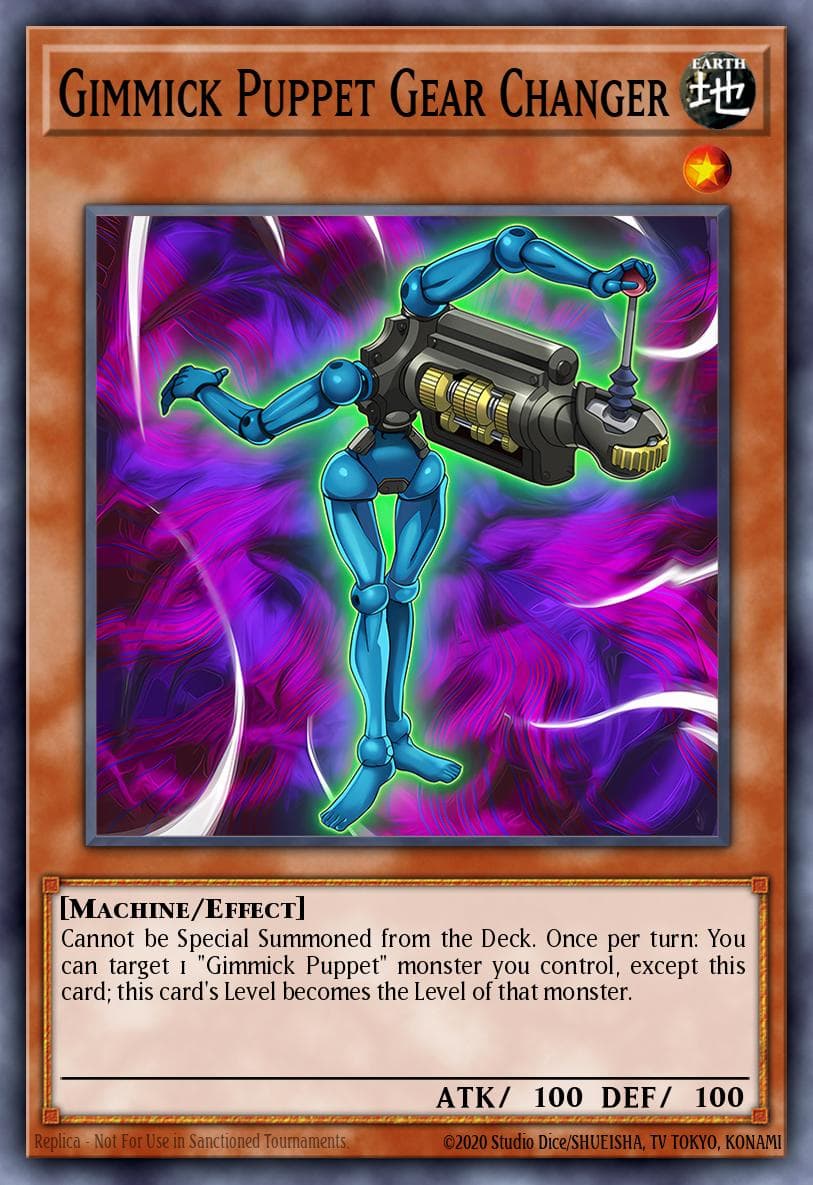 Gimmick Puppet Gear Changer — Number Hunters Yu-Gi-Oh! card by KAZUKI TAKAHASHI
