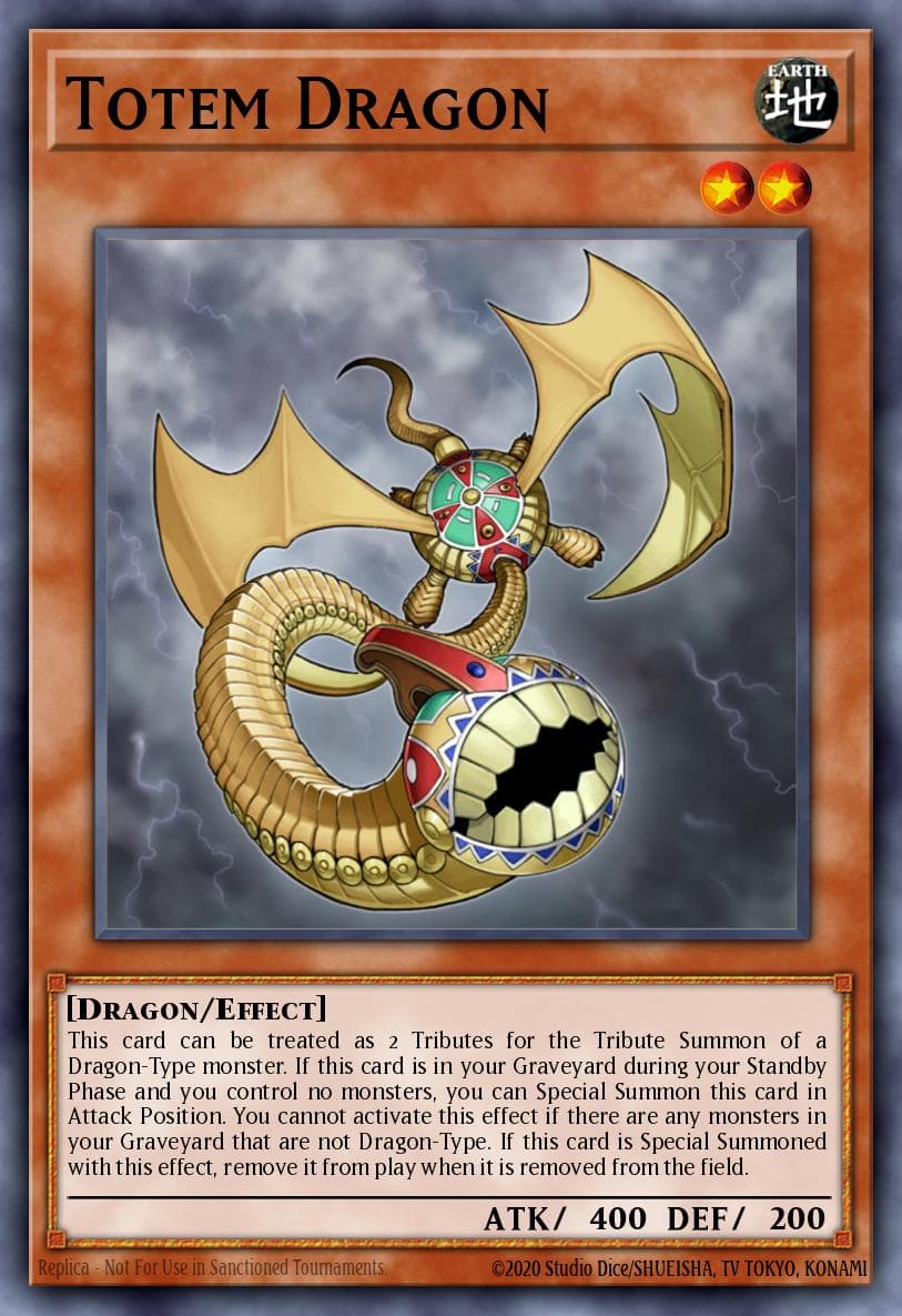 Totem Dragon — Speed Duel GX: Duelists of Shadows Yu-Gi-Oh! card by Konami