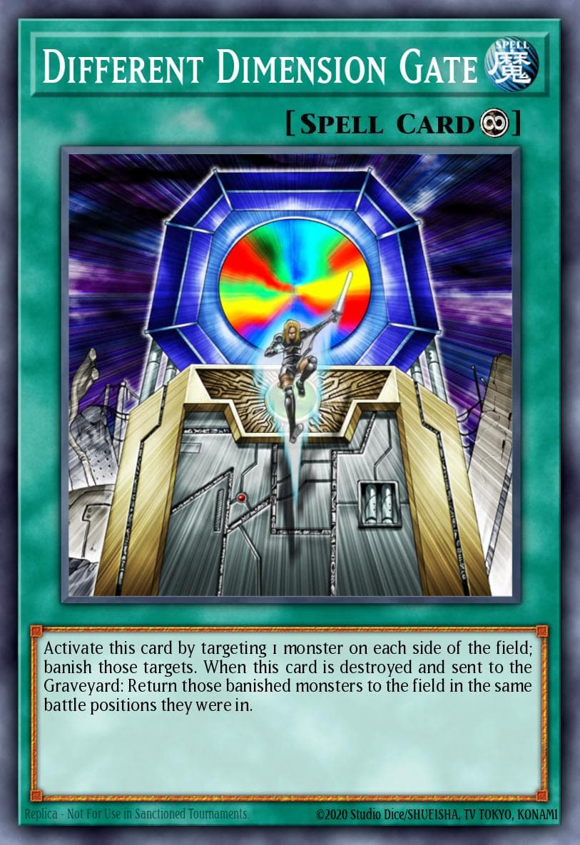 Different Dimension Gate — Dark Crisis Yu-Gi-Oh! card by T. Katsuya