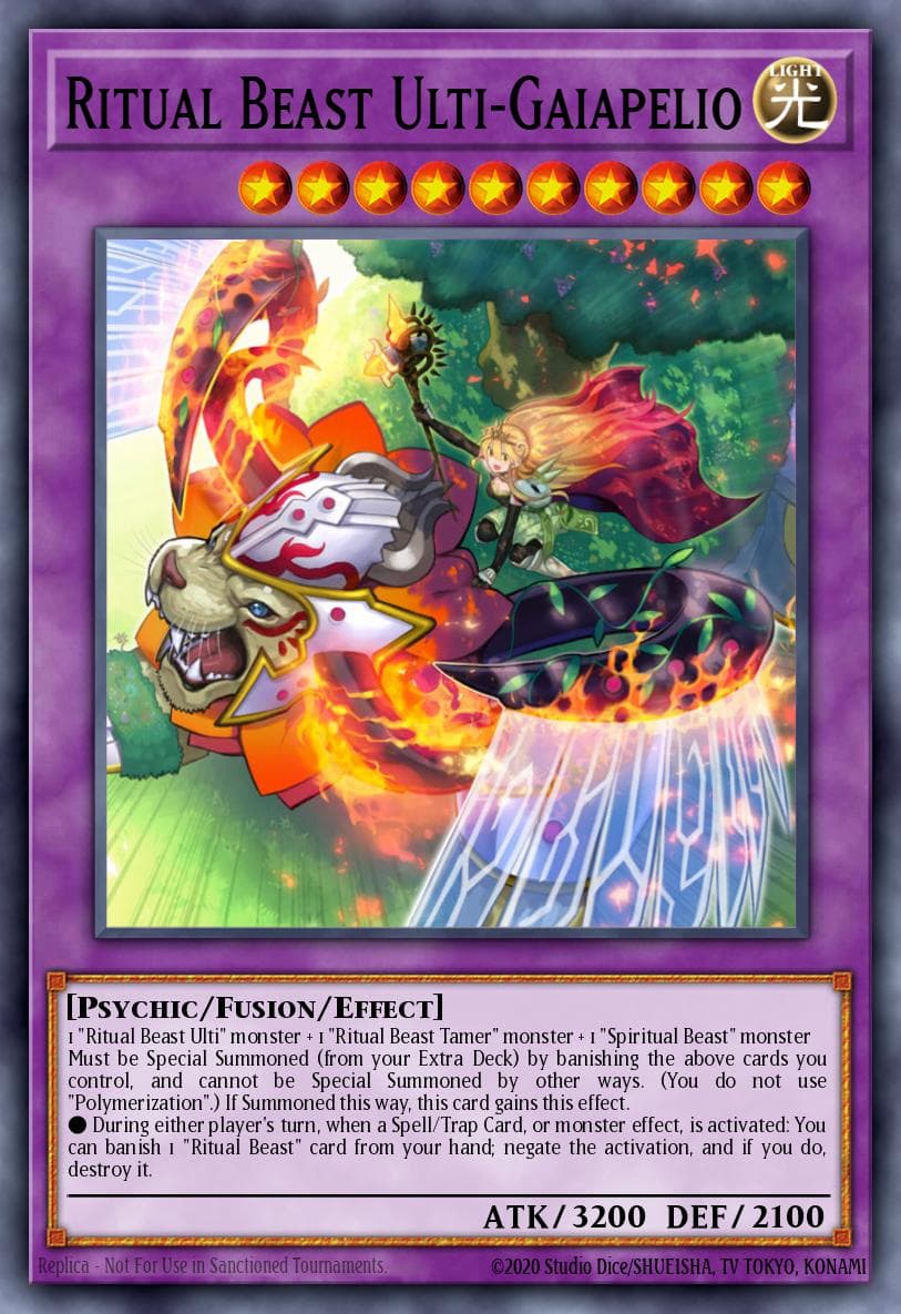 Ritual Beast Ulti-Gaiapelio — Battles of Legend: Terminal Revenge