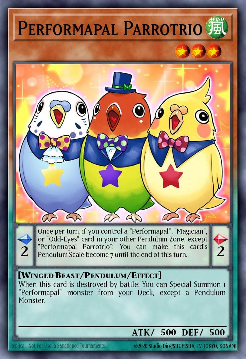 Performapal Parrotrio — Yu-Gi-Oh! card