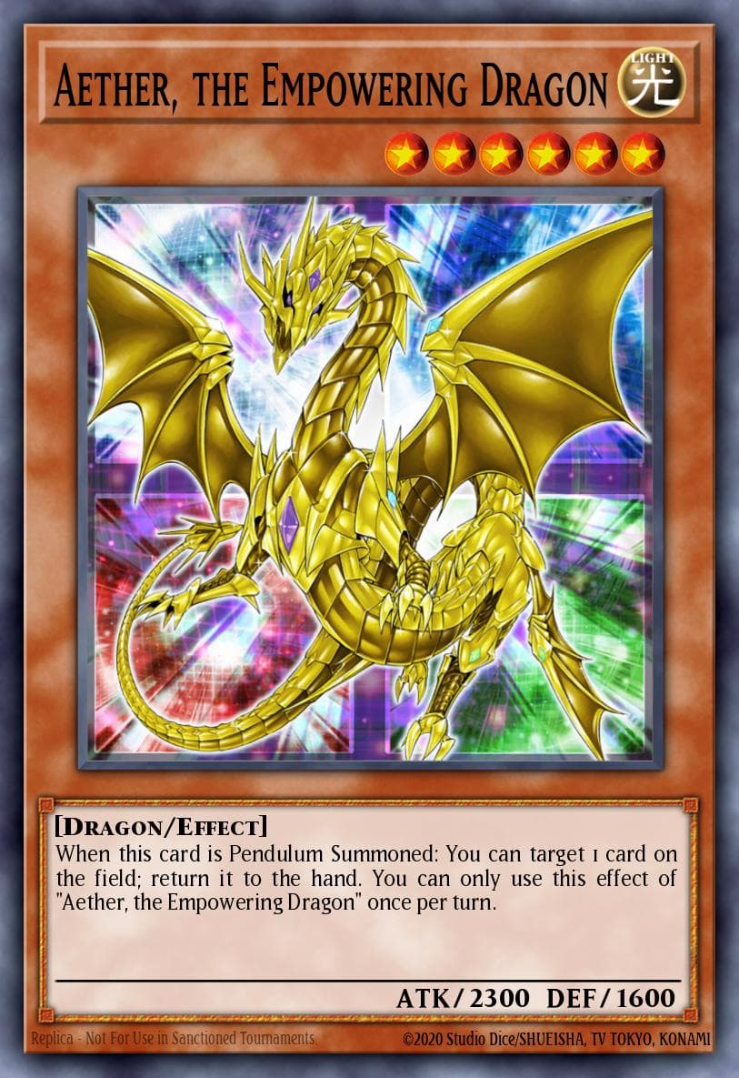 Aether, the Empowering Dragon — Demo Deck 2016 Yu-Gi-Oh! card by KAZUKI TAKAHASHI