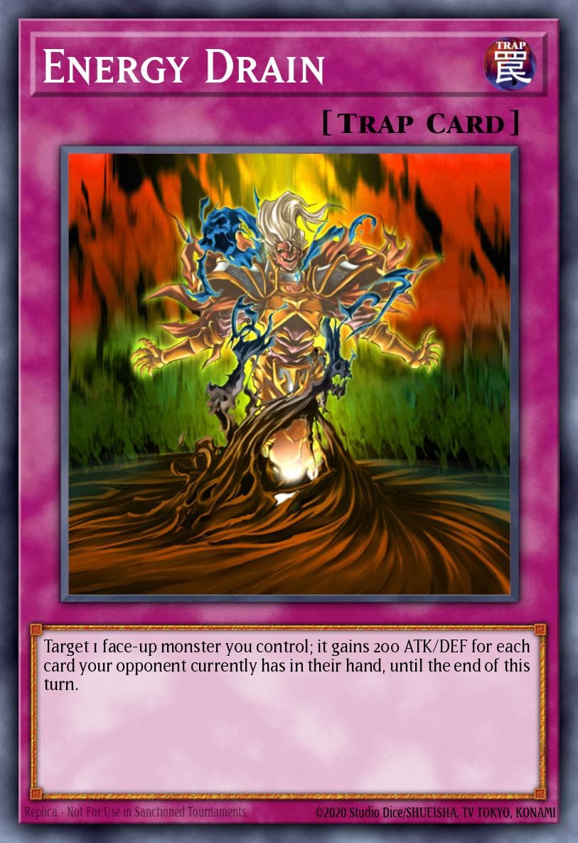 Energy Drain — Dark Revelation Volume 2 Yu-Gi-Oh! card by KAZUKI TAKAHASHI