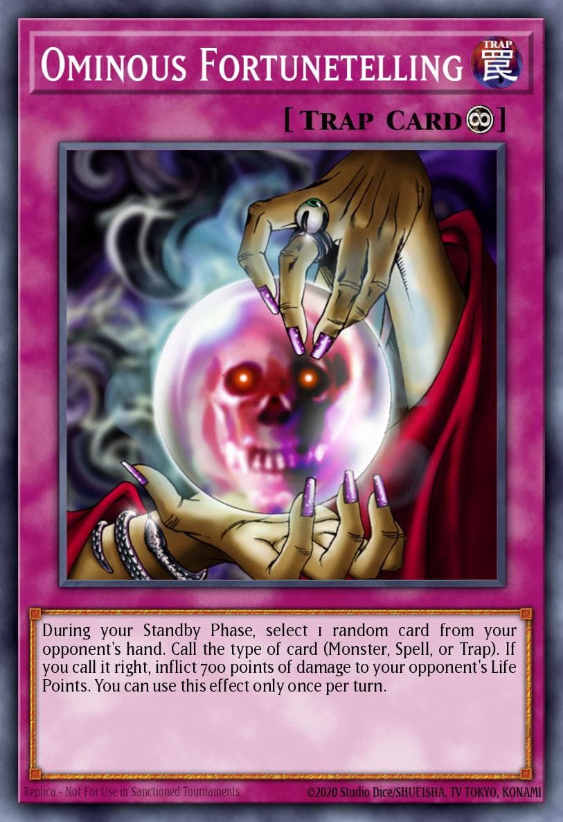 Ominous Fortunetelling — Legacy of Darkness Yu-Gi-Oh! card by KAZUKI TAKAHASHI