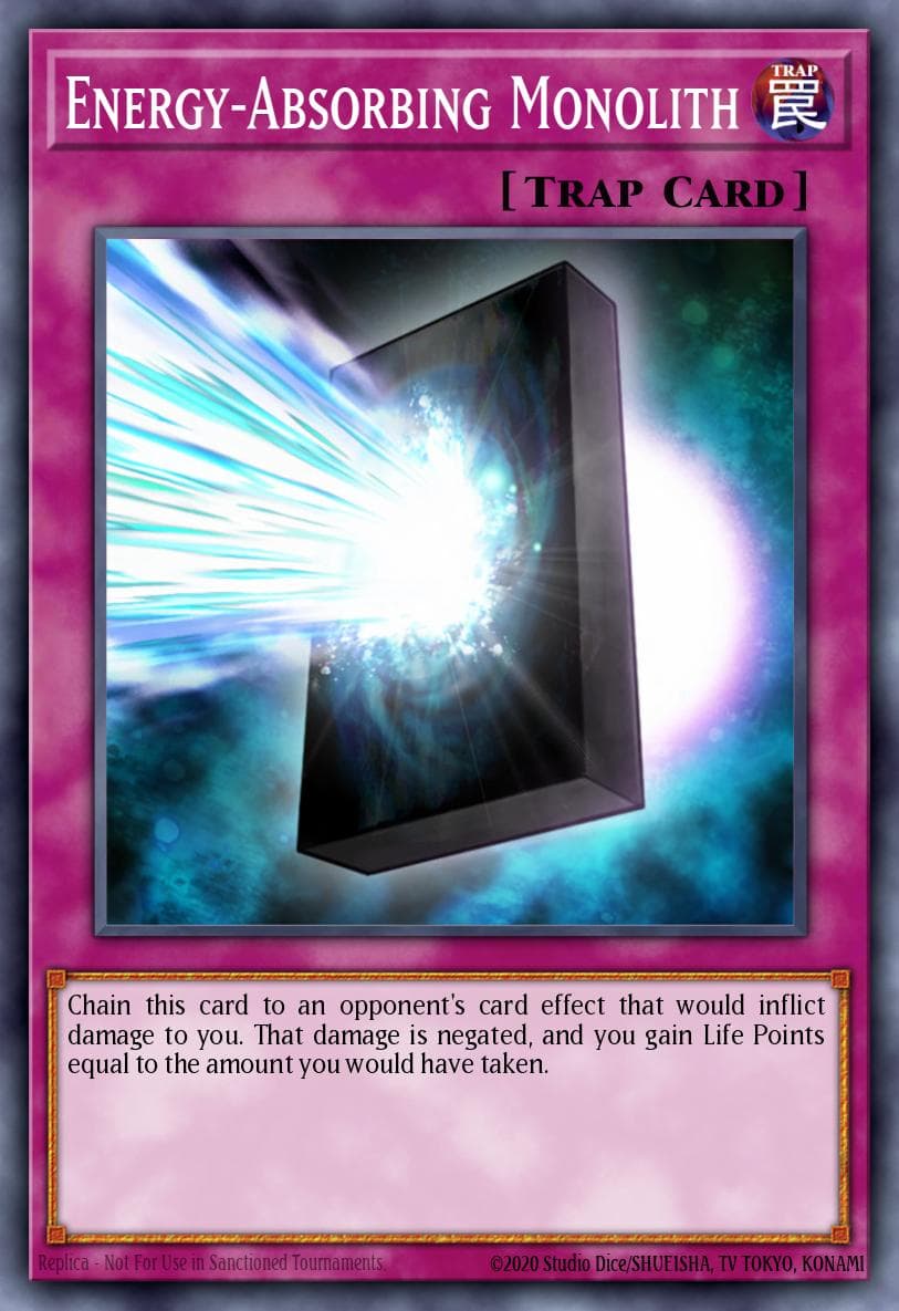 Energy-Absorbing Monolith — Gladiator's Assault Yu-Gi-Oh! card by KAZUKI TAKAHASHI