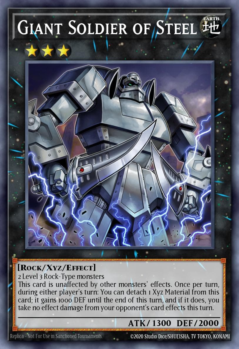 Giant Soldier of Steel — Abyss Rising Yu-Gi-Oh! card by KAZUKI TAKAHASHI