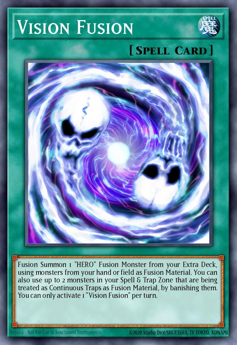 Vision Fusion — Battles of Legend: Hero's Revenge Yu-Gi-Oh! card by KAZUKI TAKAHASHI