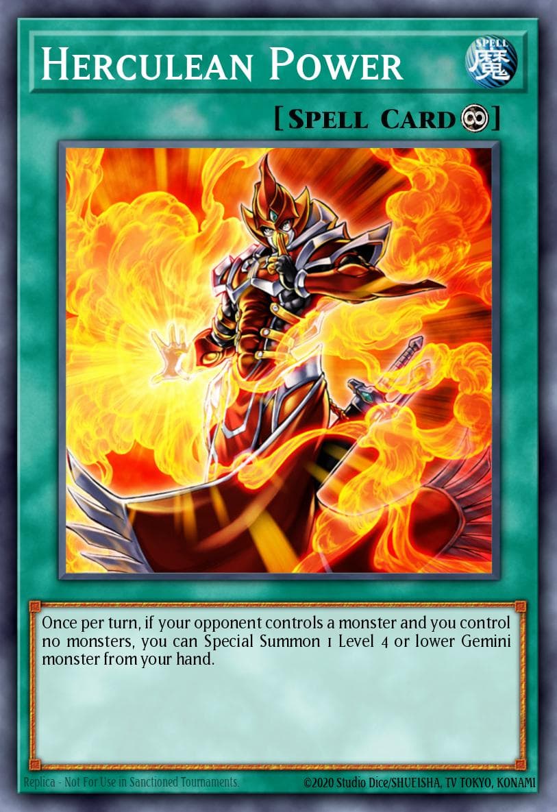 Herculean Power — Stardust Overdrive Yu-Gi-Oh! card by P. Killlison