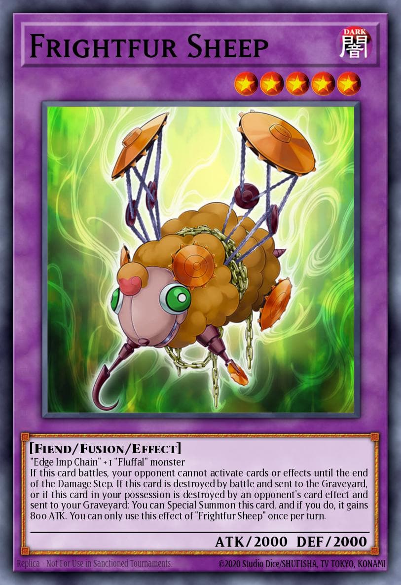 Frightfur Sheep — Fusion Enforcers Yu-Gi-Oh! card by KAZUKI TAKAHASHI