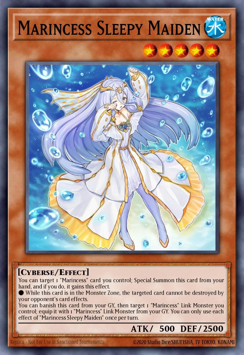 Marincess Sleepy Maiden — Legendary Duelists: Duels From the Deep Yu-Gi-Oh! card by Studio Dice/SHUEISHA, TV TOKYO, KONAMI