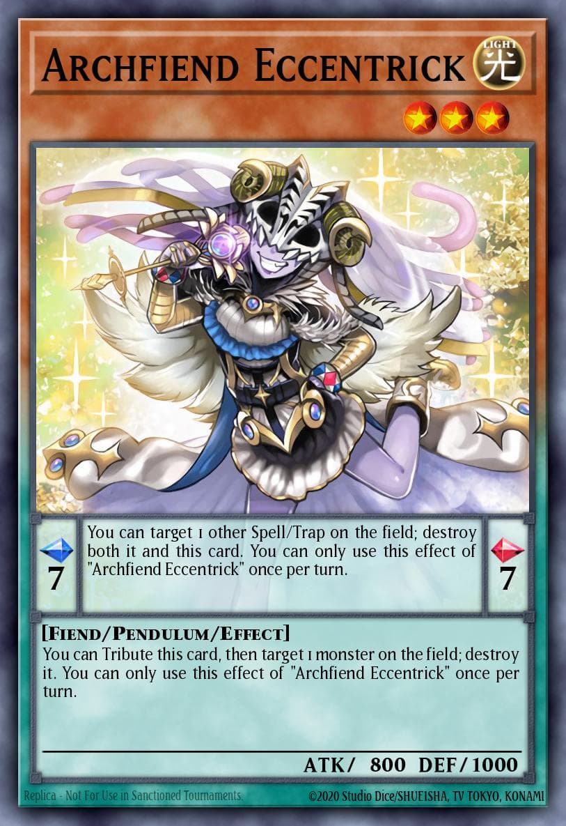Archfiend Eccentrick — Pendulum Evolution Yu-Gi-Oh! card by KAZUKI TAKAHASHI