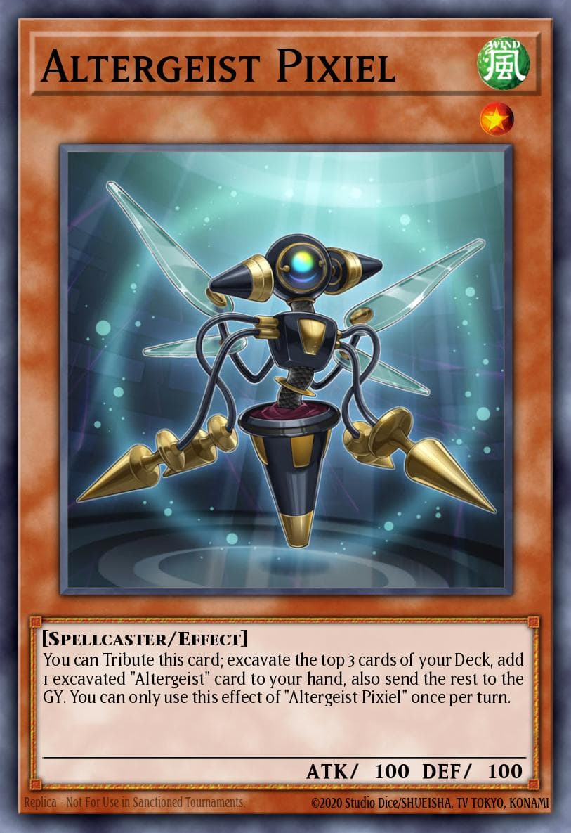 Altergeist Pixiel — 2019 Gold Sarcophagus Tin Mega Pack Yu-Gi-Oh! card by KAZUKI TAKAHASHI