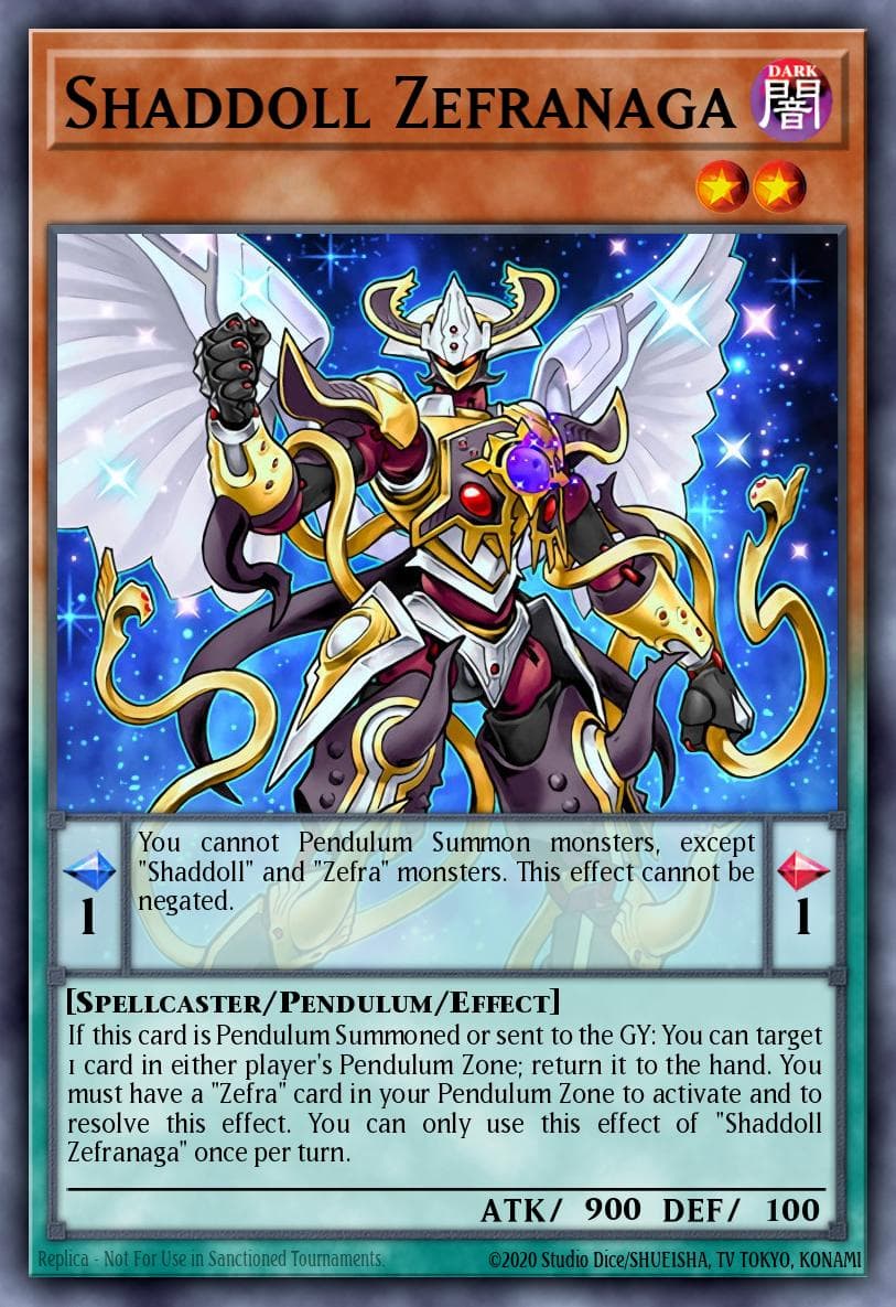 Shaddoll Zefranaga — Structure Deck: Shaddoll Showdown Yu-Gi-Oh! card by KAZUKI TAKAHASHI