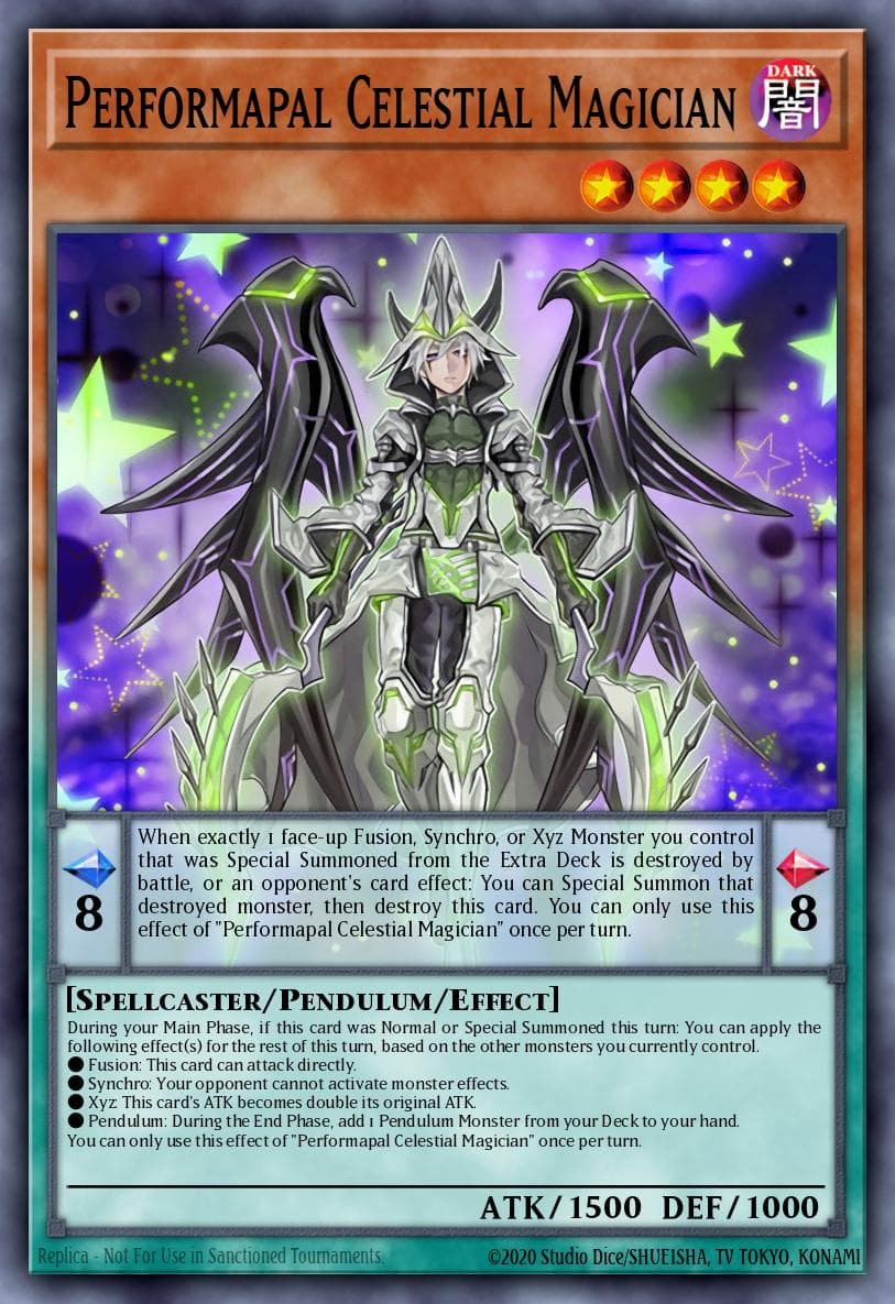 Performapal Celestial Magician — Legendary Duelists: Magical Hero Yu-Gi-Oh! card by KAZUKI TAKAHASHI