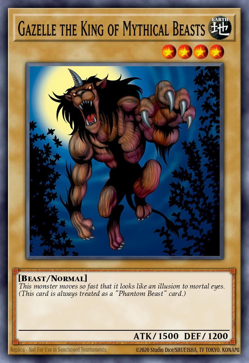 Gazelle the King of Mythical Beasts — Yu-Gi-Oh! card