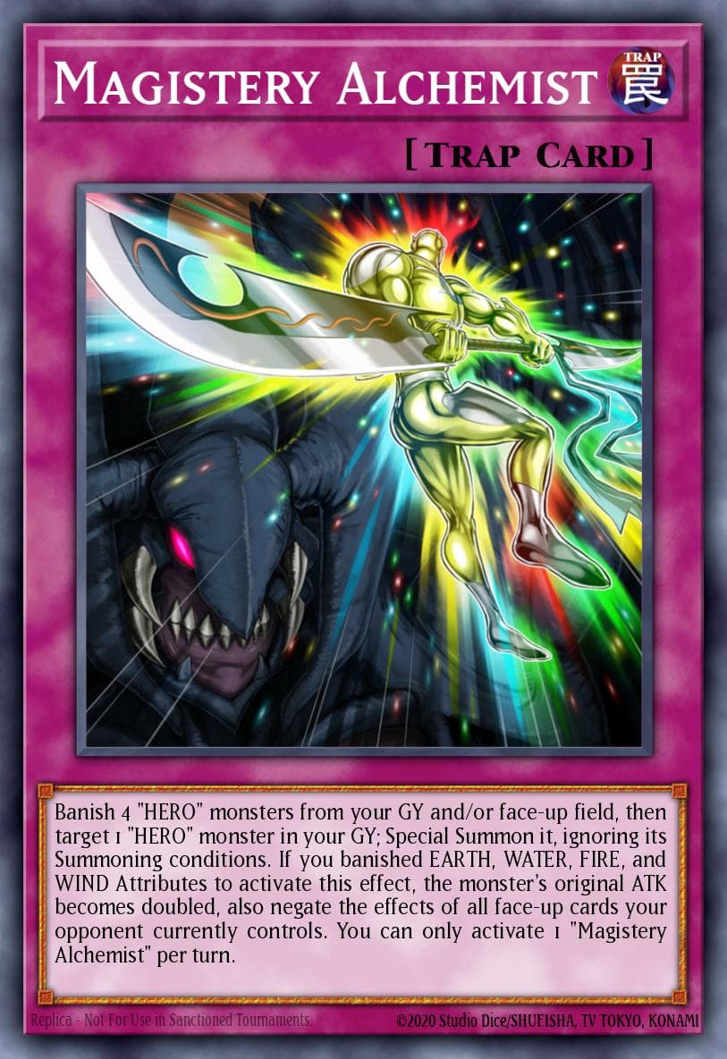 Magistery Alchemist — Legendary Duelists: Magical Hero Yu-Gi-Oh! card by KAZUKI TAKAHASHI