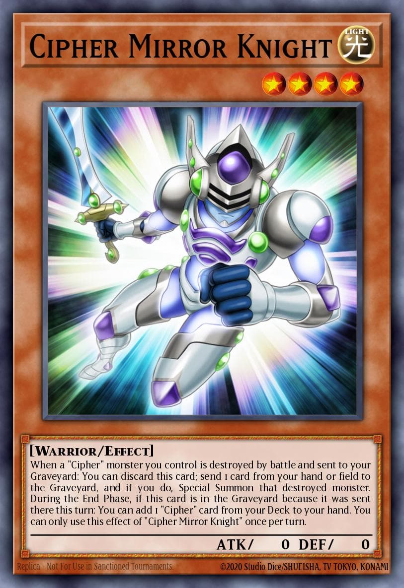 Cipher Mirror Knight — 2017 Mega-Tins Mega Pack Yu-Gi-Oh! card by KAZUKI TAKAHASHI