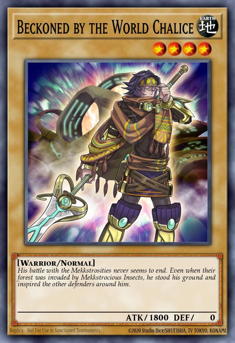 Beckoned by the World Chalice — Code of the Duelist Yu-Gi-Oh! card by KAZUKI TAKAHASHI